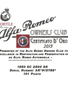 915788 Alfa OC Cert