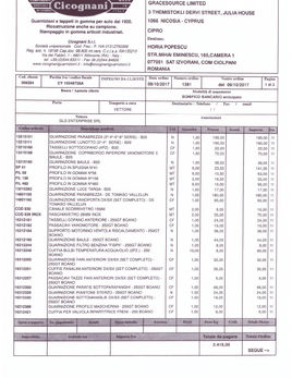 FERRARI ELLENA OPIS restoration invoices 2