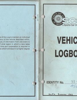 AR243160 SCCA logbooks
