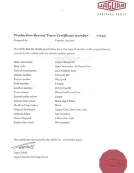 813021 heritage cert