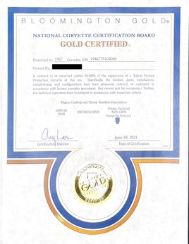 104040 bloomington gold cert Redacted